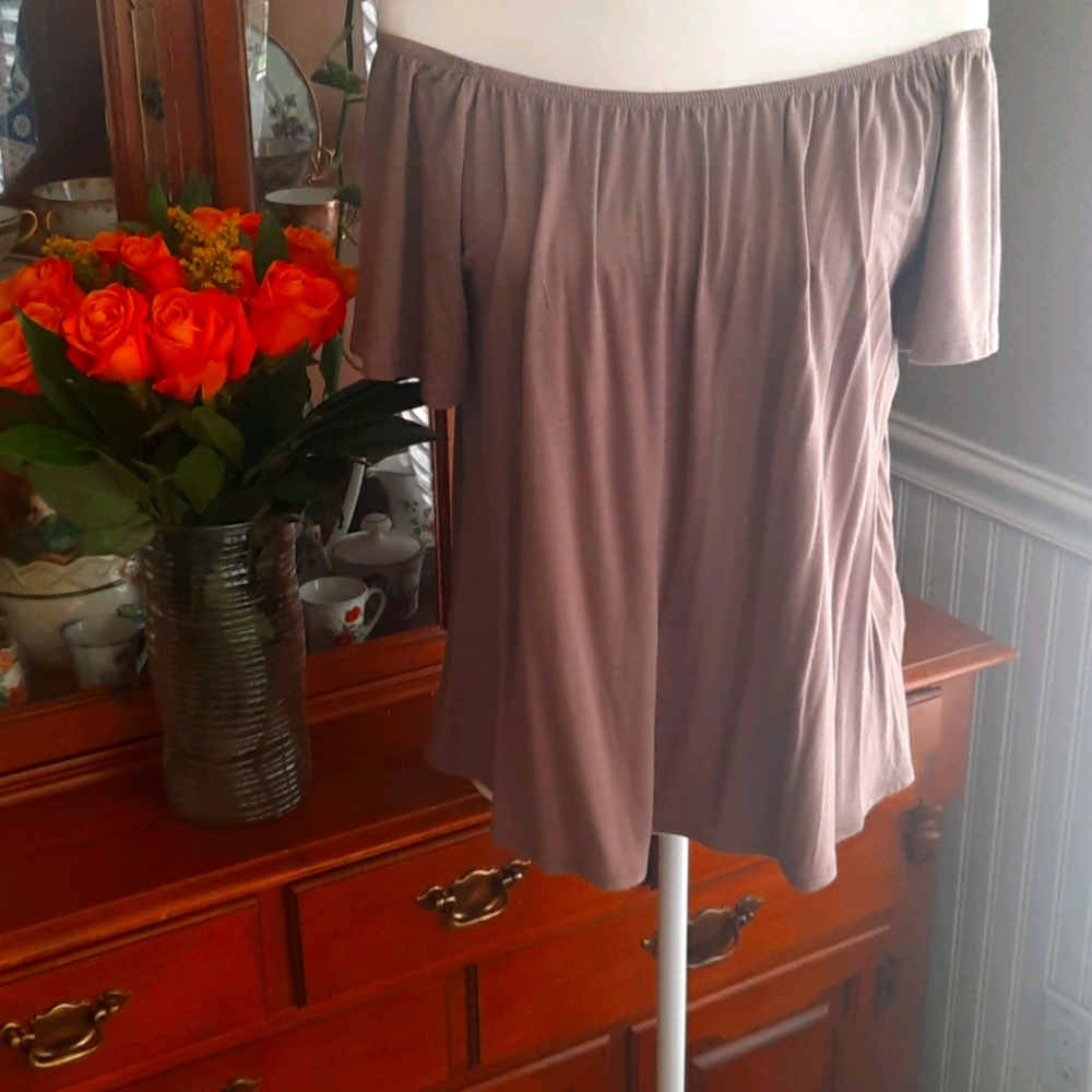 Cute taupe shirt